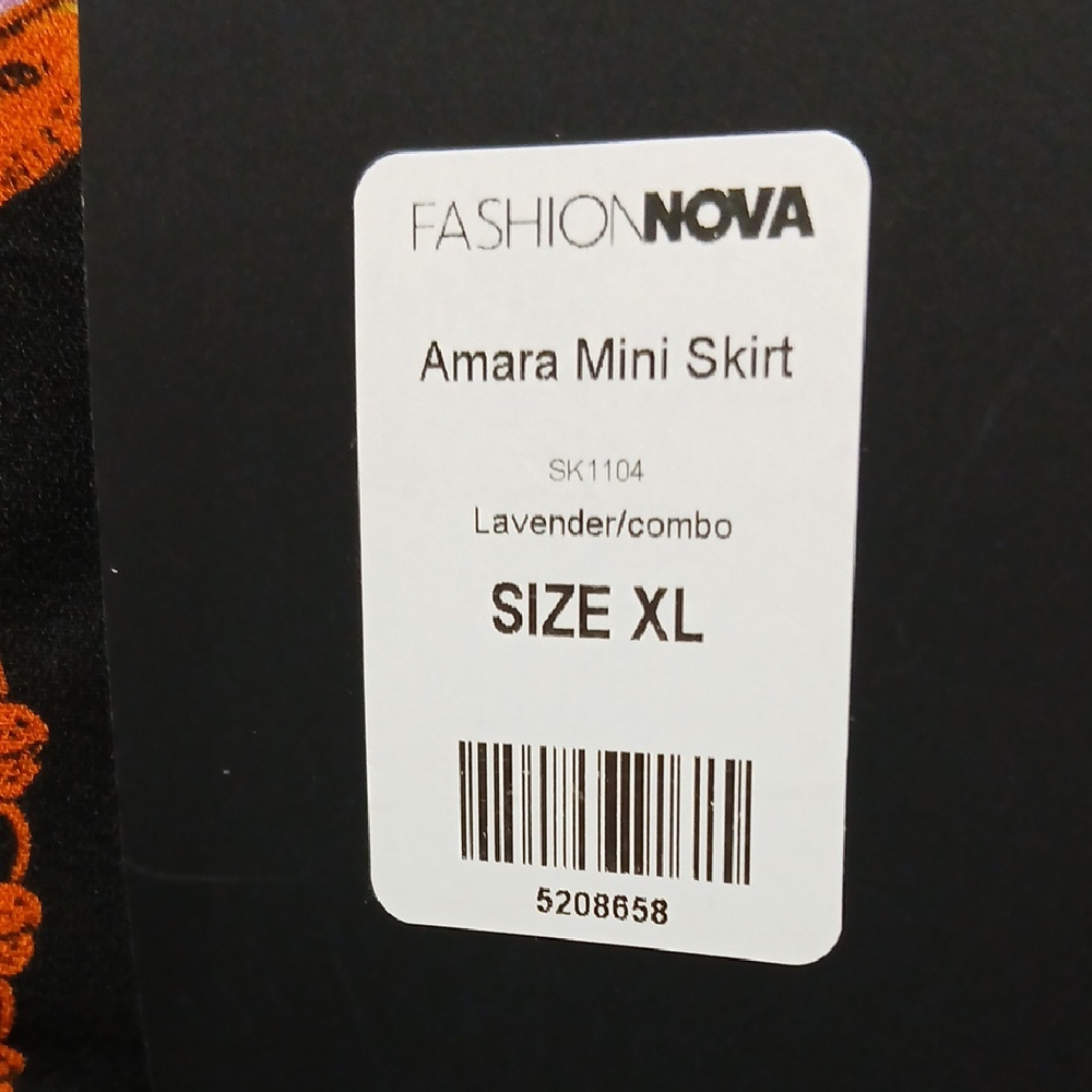 Fashion Nova Multicolor Mini Skirt NWT - Picture 2 of 6